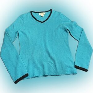 💎🧶 Peck & Peck Women’s 100% 2 Ply Cashmere V-Neck Sweater🧶💎